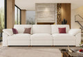 EASE MOOSE Modern 3 Seat Sectional Modular Sofa, Comfty Deep Seat Couch by EASEMOOSE