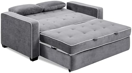 Serta Ainsley 72.6" Convertible Sleeper Sofa, Queen Size, Dreamcoil Comfort - Image 5