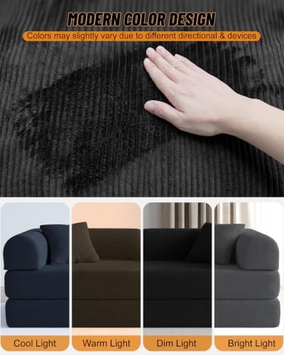 79" Sofa Bed, Convertible Futon Sofa, Boneless Couches - Image 6