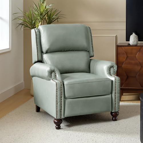 HULALA HOME Genuine Leather Recliner Chair by HULALAHOME