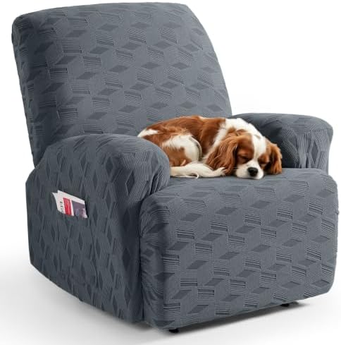 TAOCOCO Oversized Recliner Cover Stretch Recliner Chair Covers, Jacquard by TAOCOCO