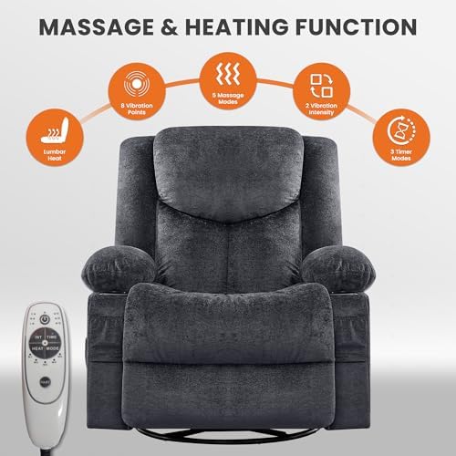 BOSMILLER Swivel Recliner Chair - Image 3