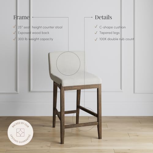 Nathan James Gracie Modern Counter Height Bar Stool - Image 5
