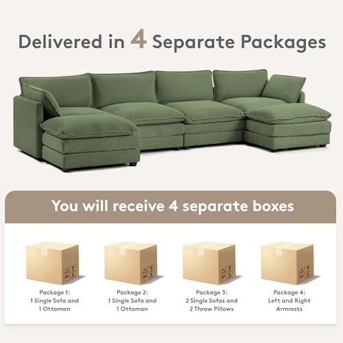 ROWHY 148'' Modular Sectional Cloud Couch - Image 5