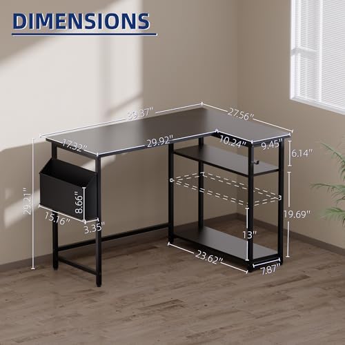 Pamray 40 Inch L Shaped Computer Desk - Image 3