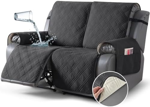 TAOCOCO 100% Waterproof Loveseat Recliner Cover, Non Slip Split Recliner Couch by TAOCOCO