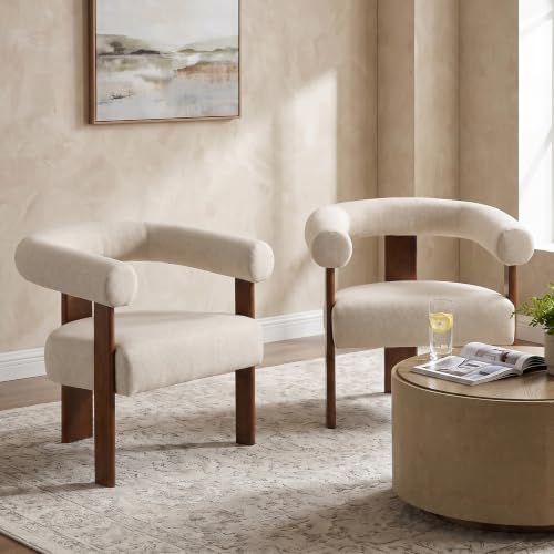 VKNOW Barrel Accent Chairs Set of 2 - Image 3
