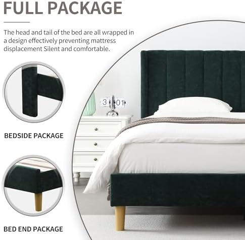 YUHUASHI King Bed Frame，Platform Bed - Image 7