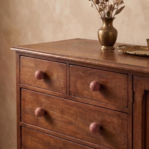 Natural Marble Round Cabinet Knobs, 1.2" Diameter - Image 5