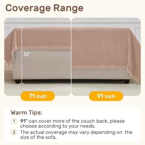 2 Pieces Sectional Couch Covers L Shaped Cover XXL Pink - Image 4