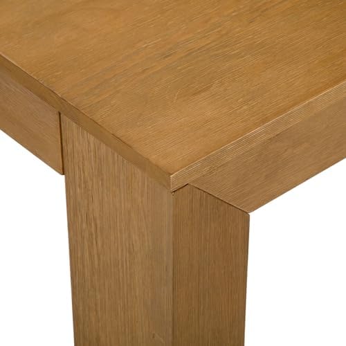 Plank+Beam Modern Coffee Table, 48 Inch, Rectangular, Pecan Wirebrush - Image 6