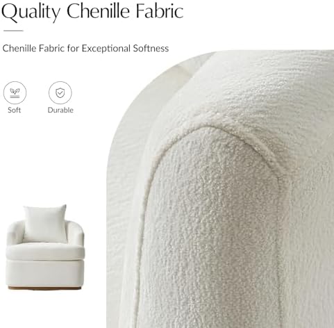 HULALA HOME Modern Swivel Accent Chair - Image 4