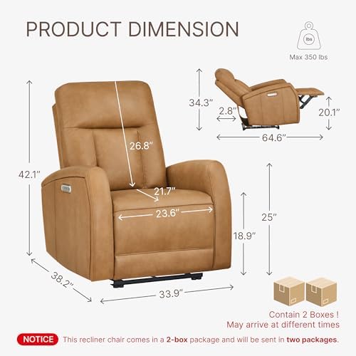 KISLOT Wall Hugger Power Recliner Chair - Image 2
