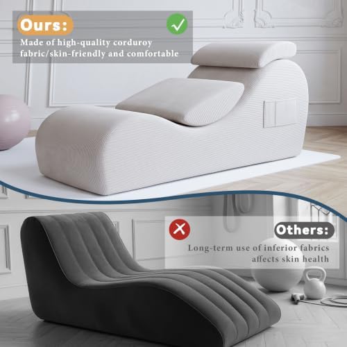 Convertible Yoga Chair Lounge for Adults, Ergonomic Foam Chaise Lounge Chair - Image 3