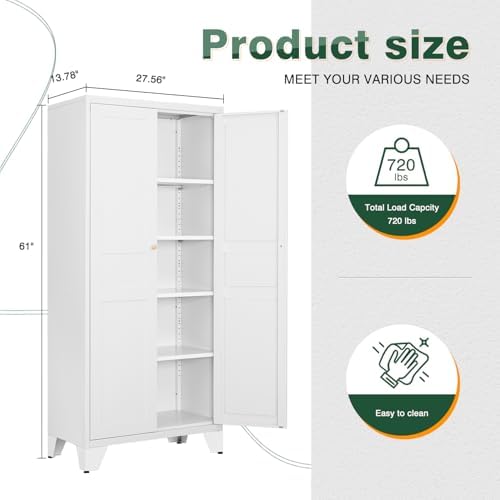 Letaya Metal Pantry Kitchen Storage Cabinet - Image 3