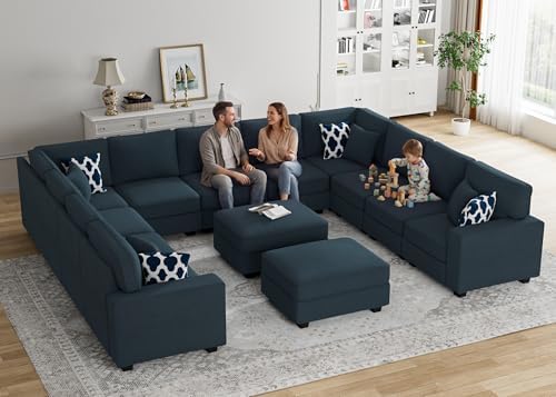 Legend Vansen Oversized Modular Sectional Sofa, U/L‑Shaped Reversible Couch - Image 3