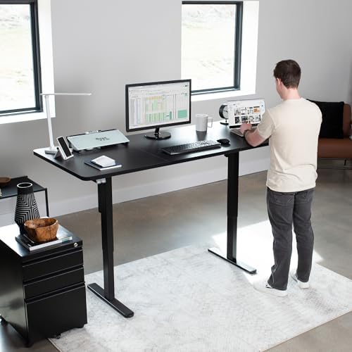 VIVO Black 71 x 30 in Standing Desk, DESK-KIT-0B7B - Image 2