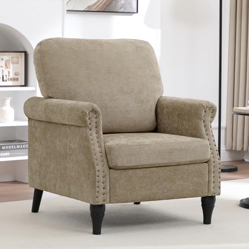 Accent Chair for Living Room, Modern Mid Century Reading Chair Armchair High - Image 7
