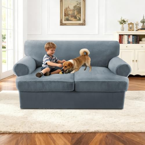 Sofa Cover 3 Piece T Cushion Loveseat Covers - Image 3