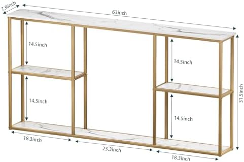 WOHOMO 63 in Entryway Table Modern Sofa Table - Image 3
