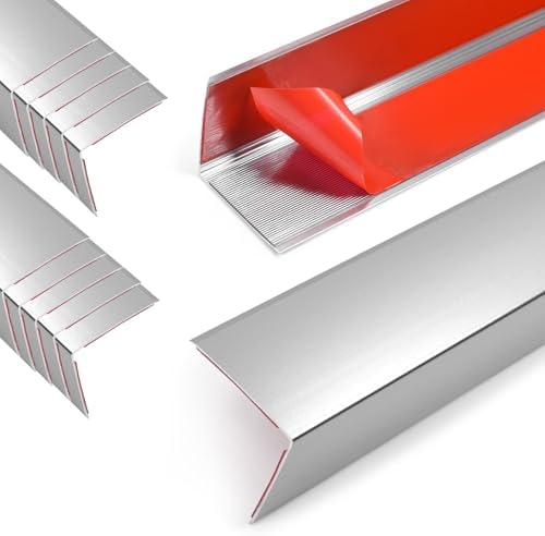 10PCS 48" Metal Corner Protectors, Aluminum Self Adhesive Corner Guards by Jiekayi