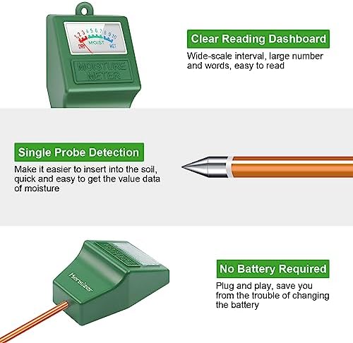 Kensizer Soil Tester, Soil Moisture Meter, Gardening Farm Lawn Test Kit Tool - Image 3