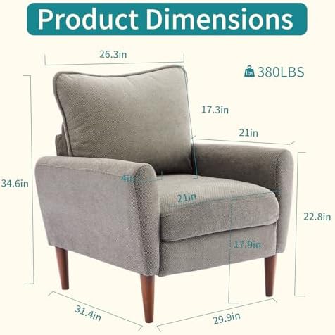 OLIXIS Comfy Accent Chair for Living Room Bedroom and Waiting Room - Image 2