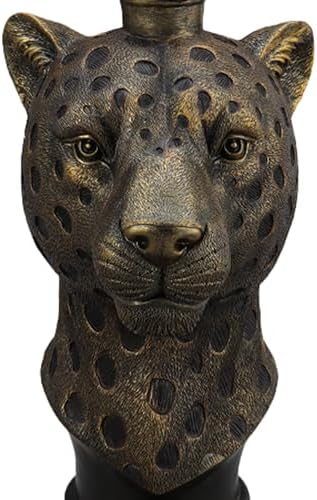 25" Luxury Leopard Head Side Table - Image 7