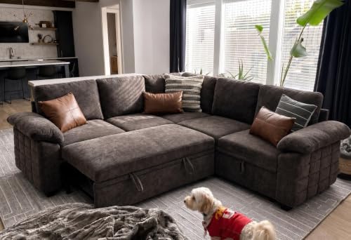 Modern L-Shape Sleeper Sofa - Image 3