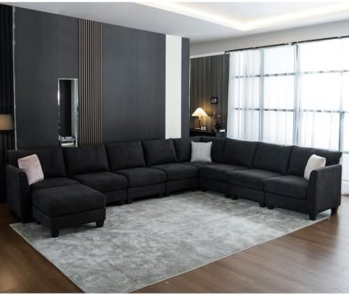 150.4" Large Sectional Couches for Living Room by ZXDesign