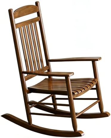 Wooden Outdoor Rocking Chair, Weatherproof Oversized Rocking Chair, Heavy Duty by Unknown