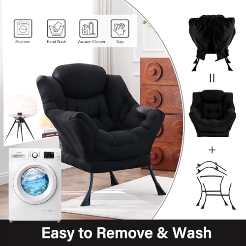 Lazy Chair, Comfy Reading Accent Chair - Image 5