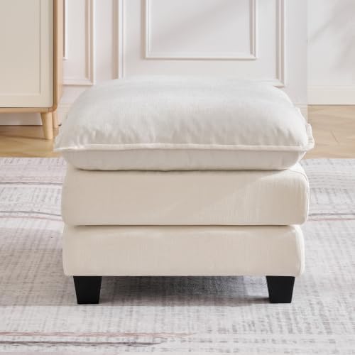 25'' Cloud Ottoman for Couch, Deep Seat Ottomans for Sofa, Modern Removable by HOCAT