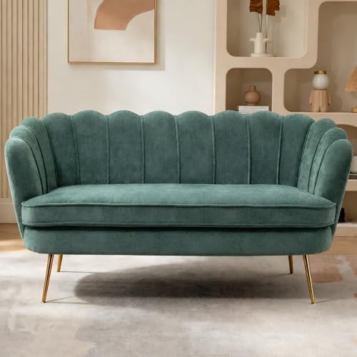 anwickjeff 59" Wide Modern Boucle Loveseat Small Sofa Small Mini Room Couch by anwickjeff
