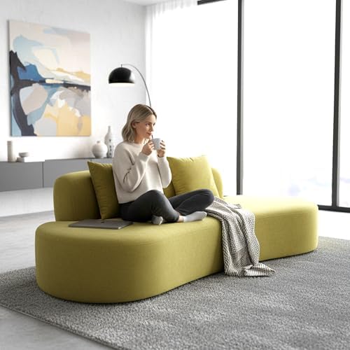 Container Furniture Direct 90" Curved Sofa by ContainerDirect