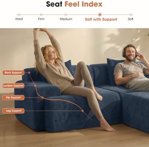 84" Modular Loveseat Couch - Image 6