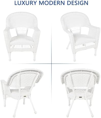 Jeco Wicker Chair with Red Cushion - Image 7
