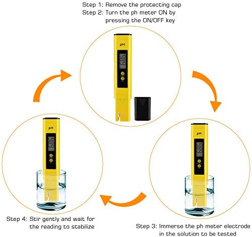 PH Meter for Water Hydroponics Digital PH Tester Pen 0.01 High Accuracy Pocket - Image 6