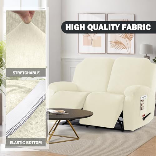 4 Pieces Stretch Recliner Loveseat Covers - Image 3