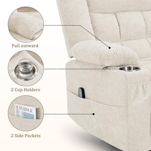 Korser Recliner Chair for Adults, Wall Hugger RV Recliner - Image 5