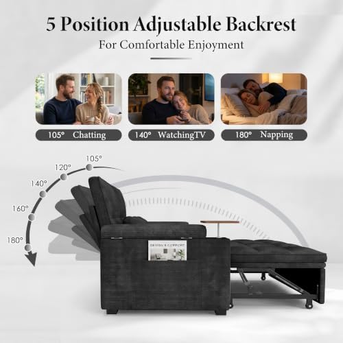 Dreamzie 65'' Convertible Sleeper Sofa Bed - Image 4