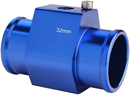 Dewhel Aluminum Blue Water Temp Meter Temperature Gauge Joint Pipe Radiator by DEWHEL