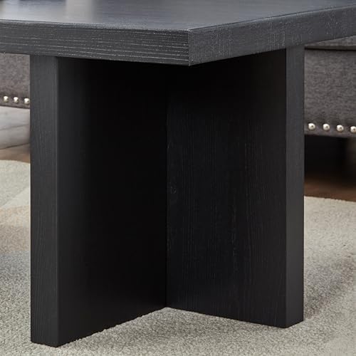 Roundhill Furniture Mchome Square End Table, Nightstand - Image 5