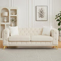 KEIKI 83" Luxury Oversized Velvet Chesterfield Sofa by KEIKI