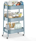 3 Tier Utility Rolling Cart, EAGMAK Metal Storage Cart by EAGMAK