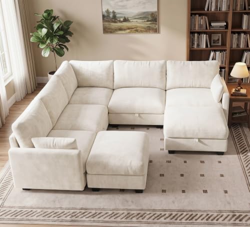 Modular Sectional Sofa, Oversized V-Shaped Couch - Image 2