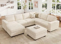 HONBAY Corduroy Sectional Couch by HONBAY