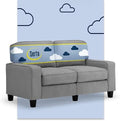 Serta Palisades 61" Track Arm Sofa, Easy Care Polyester, Soft Pillow Back by Serta