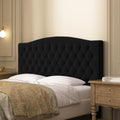Furpopup Velvet Queen Size Headboard Only, Upholstered Wall Mount by Furpopup