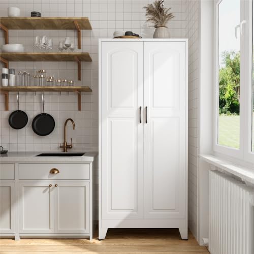 COFaR 71" White Arched Pantry Cabinet - Image 5